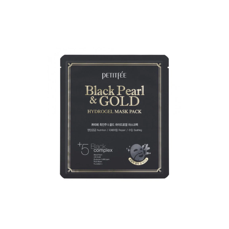 Black Pearl & Gold Hydrogel Mask Petitfée France