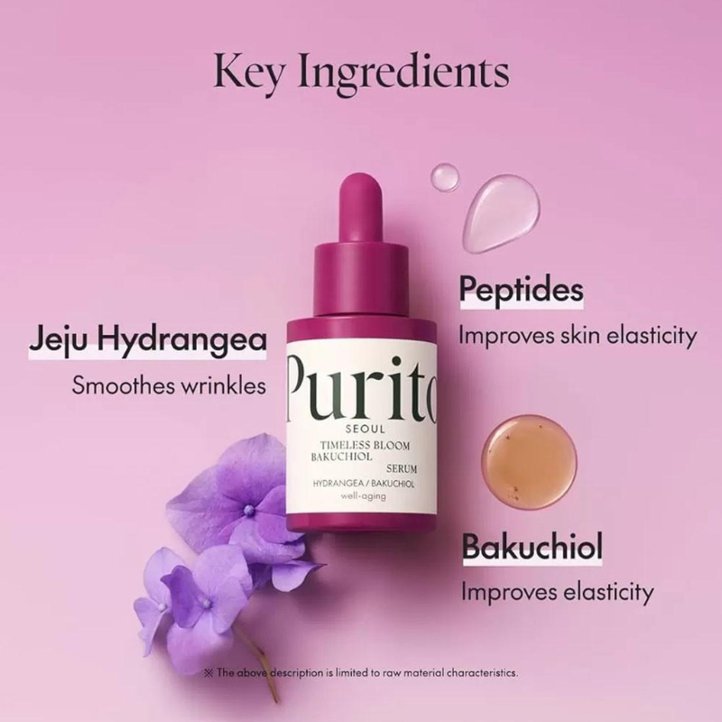 Bakuchiol Timeless Bloom Revitalizing Serum Purito France