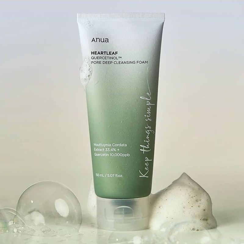 Anua Heartleaf Quercetinol Pore Deep Cleansing Foam France kbeauty