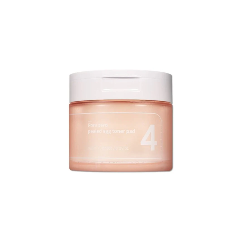 No. 4 Pore Zero Peeled Egg Toner Pad - Toning Face Pads