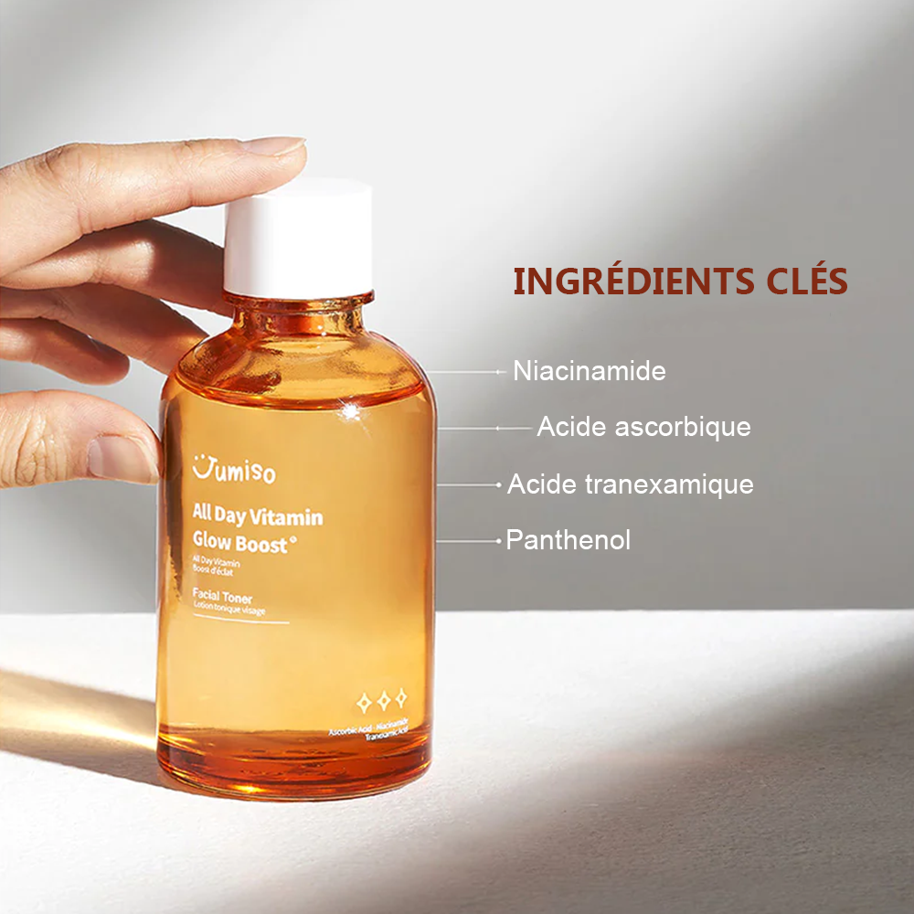 All Day Vitamin Glow Boost facial toner Jumiso France kbeauty