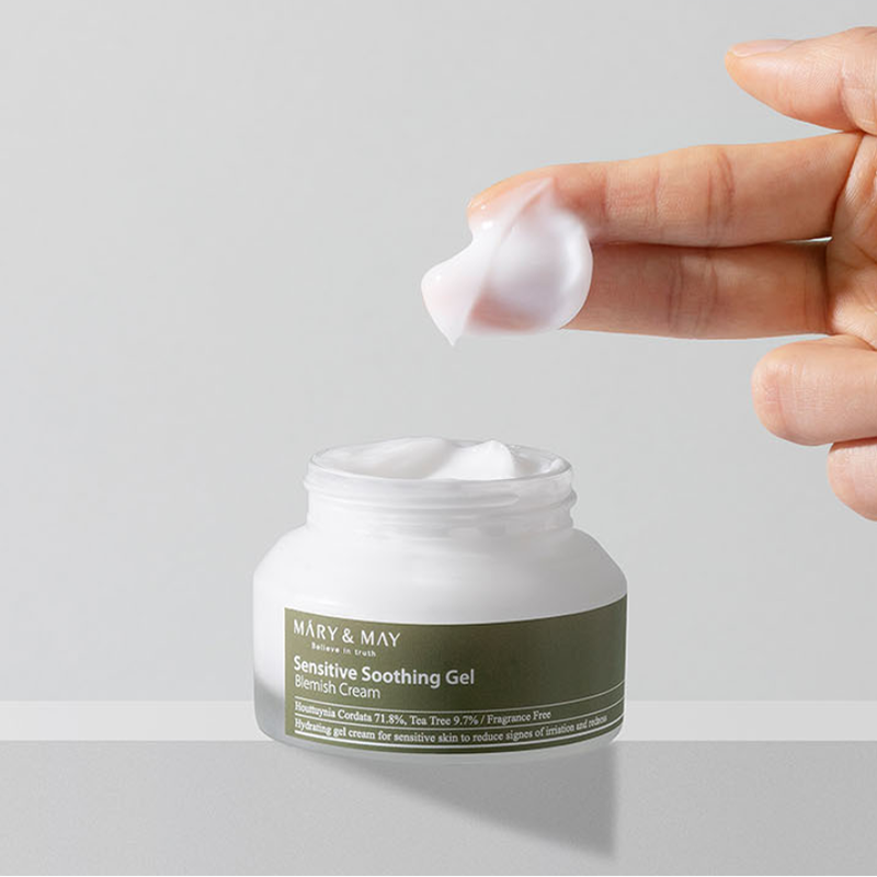 Mary&May Sensitive Soothing Gel Blemish Cream France kbeauty