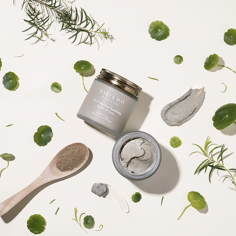 Mary & May Cica Tea Tree Soothing Wash Off Pack France kbeauty