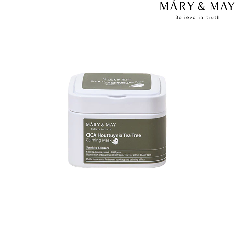 Mary & May Cica Houttuynia Tea Tree Calming Mask France kbeauty