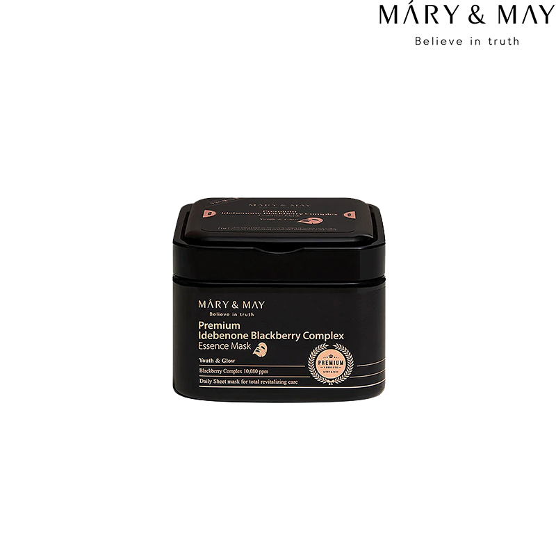 Mary & May Premium Idebenone Blackberry Complex Essence Mask France kbeauty