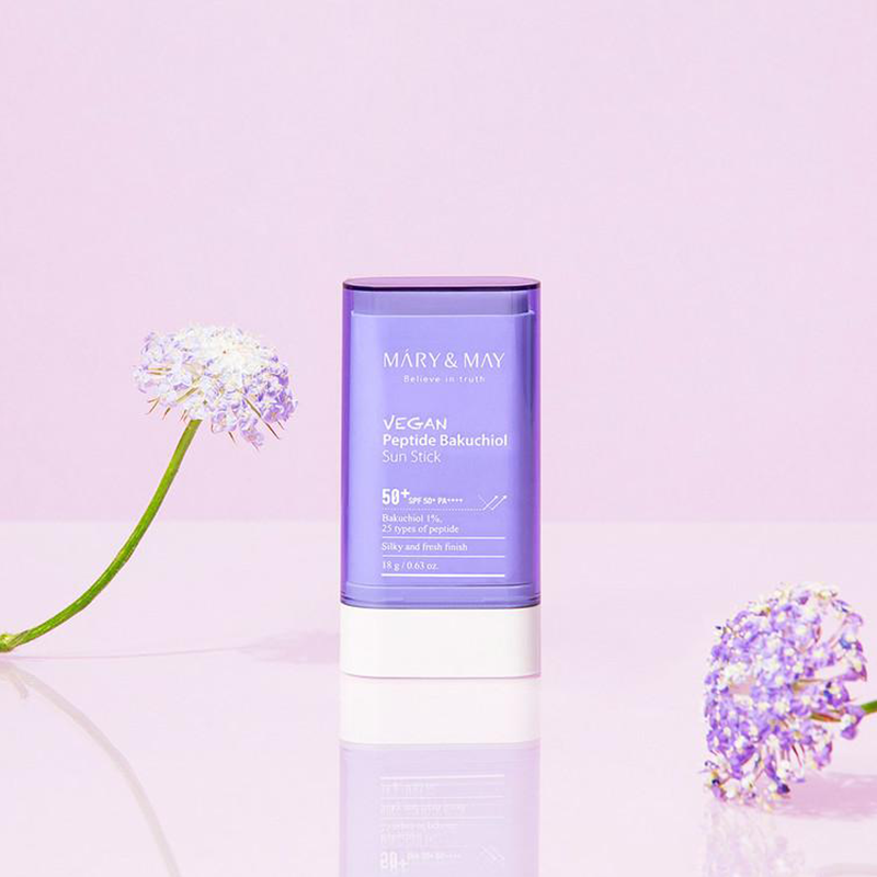 Mary & May Vegan Peptide Bakuchiol Sun Stick France kbeauty