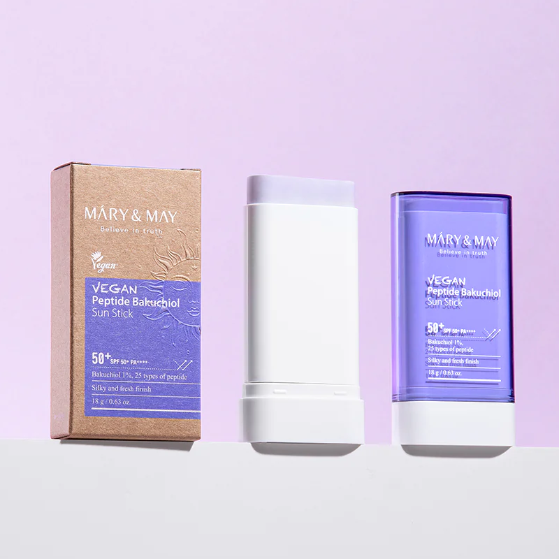 Mary & May Vegan Peptide Bakuchiol Sun Stick France kbeauty