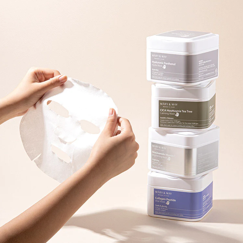 Mary&May Collagen Peptide Vital Mask France Kbeauty