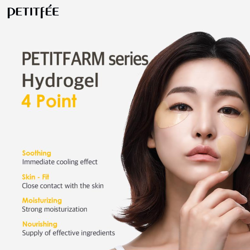 Petitfée patchs pour les yeux Chamomile Lightening Hydrogel Eye Mask