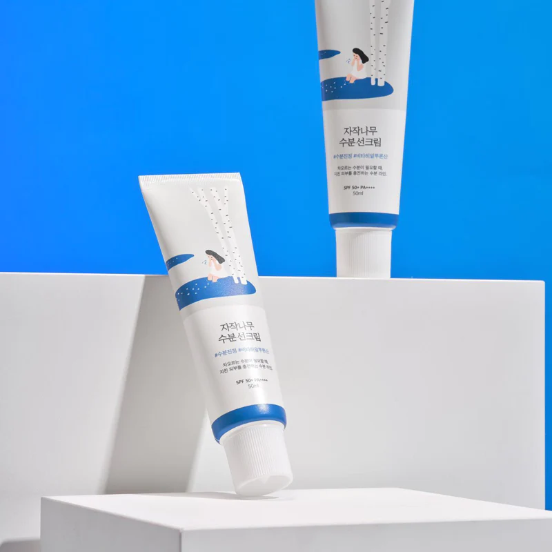 Round Lab Birch Juice Moisturizing Sun Cream France Kbeauty