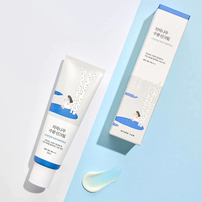 Round Lab Birch Juice Moisturizing Sun Cream France Kbeauty