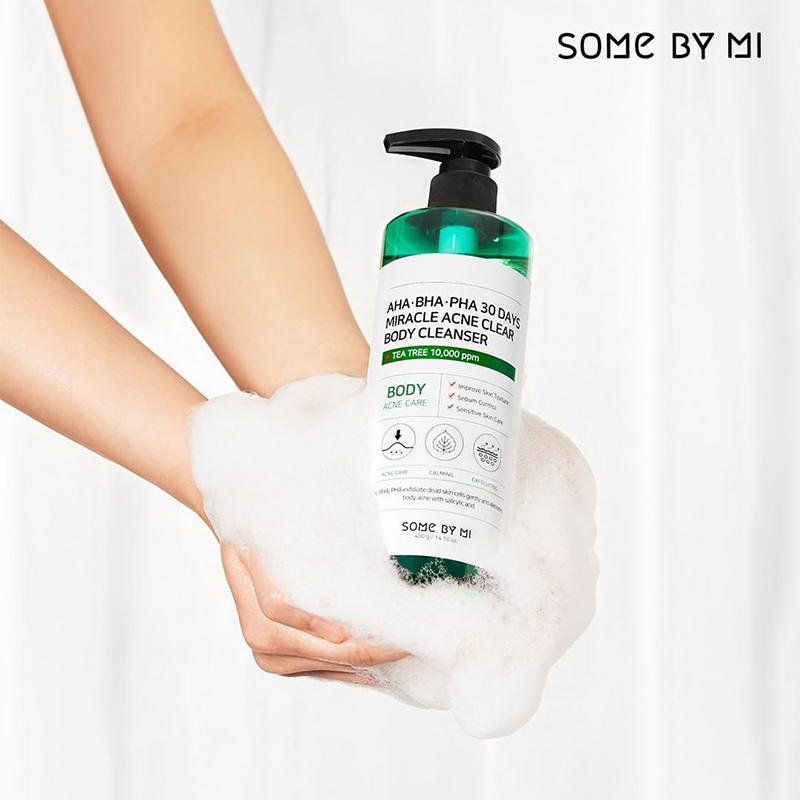 AHA, BHA, PHA 30 Days Miracle Acne Clear Body Cleanser Some By Mi