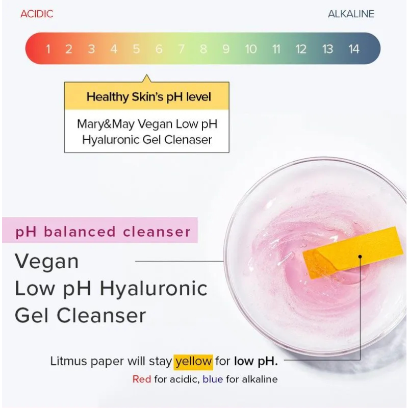Vegan Low pH Hyaluronic Gel Cleanser Mary&may