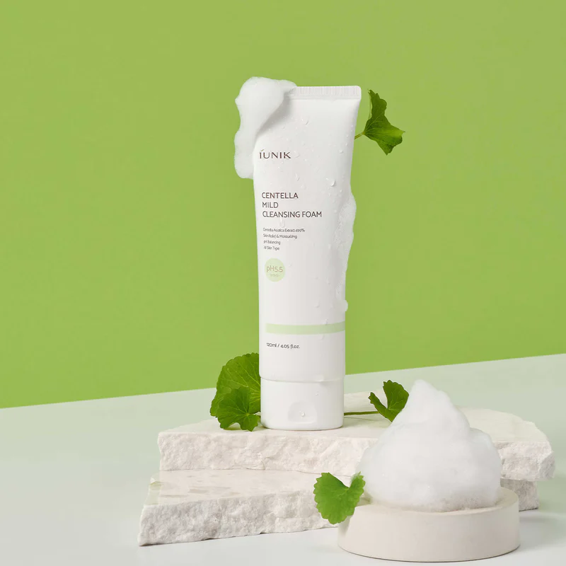 Centella Mild Cleansing Foam iunik Kbeauty France