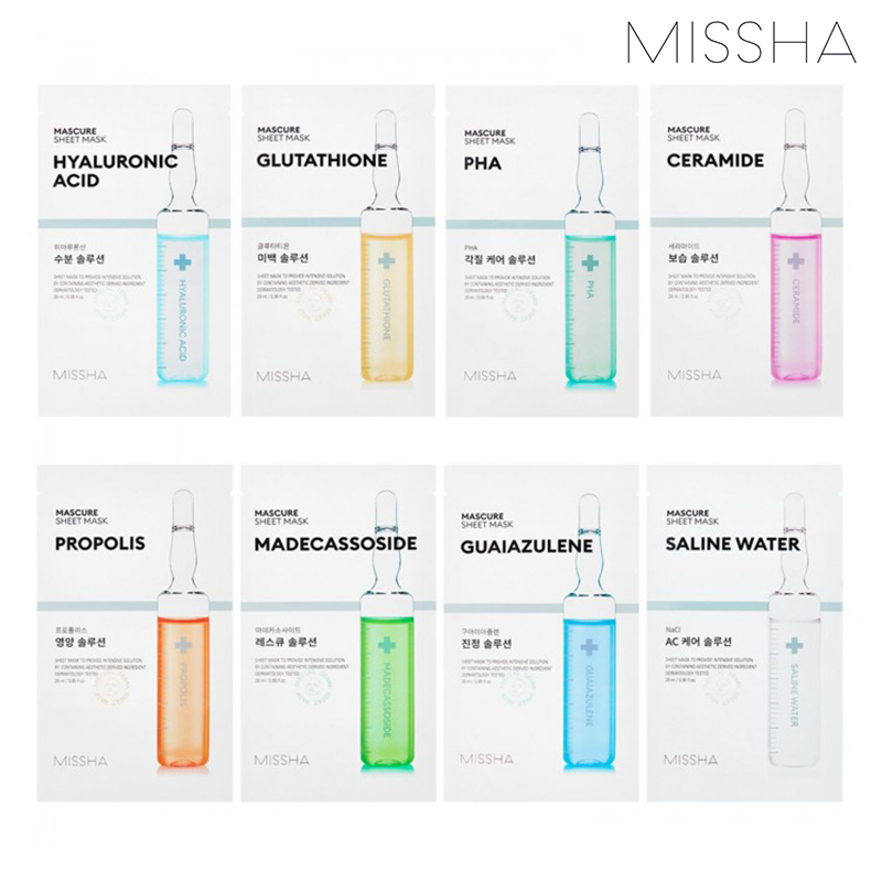 Missha Mascure sheet mask masque en tissu