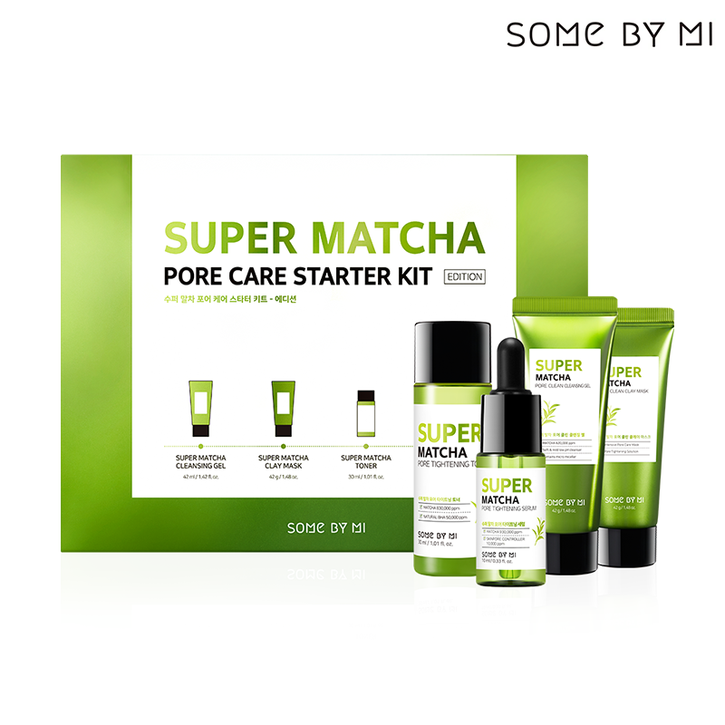 Super Matcha Pore Care Starter Kit Some By Mi
