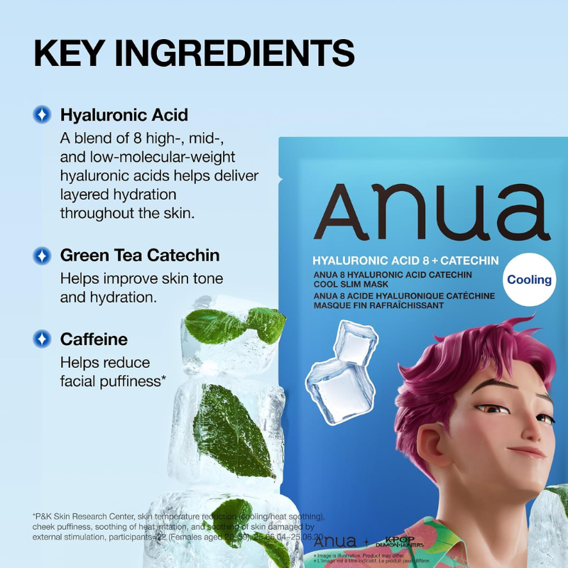 8 Hyaluronic Acid Catechin Cool Slim Mask - Kpop Demon Hunters Edition