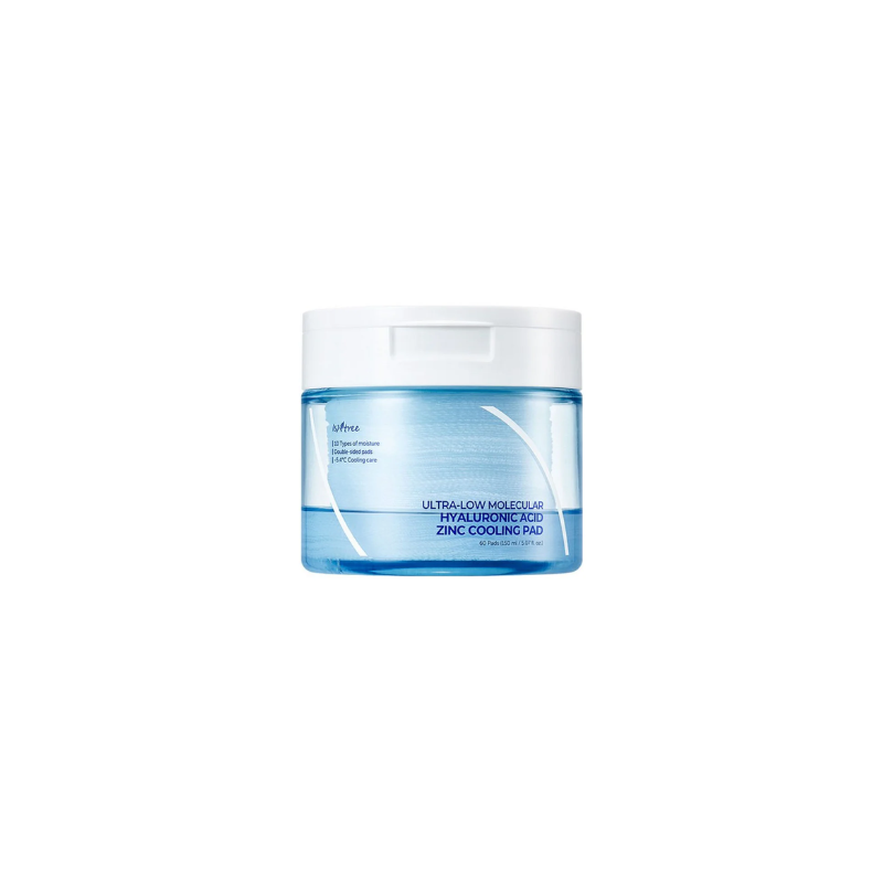 Ultra-Low Molecular Hyaluronic Acid Zinc Cooling Pad Isntree France