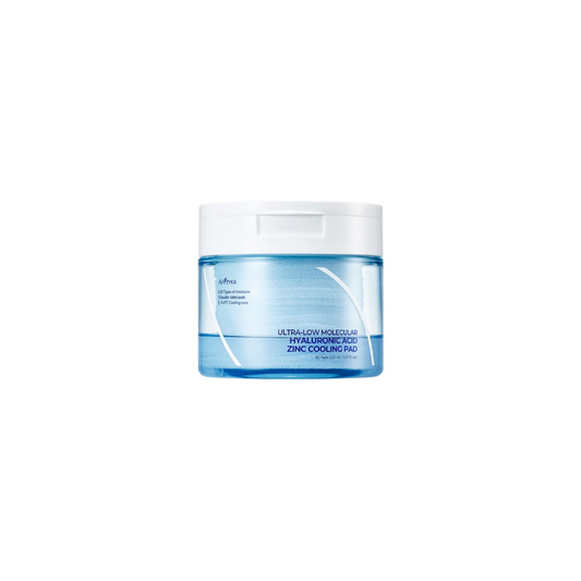 Ultra-Low Molecular Hyaluronic Acid Zinc Cooling Pad Isntree France