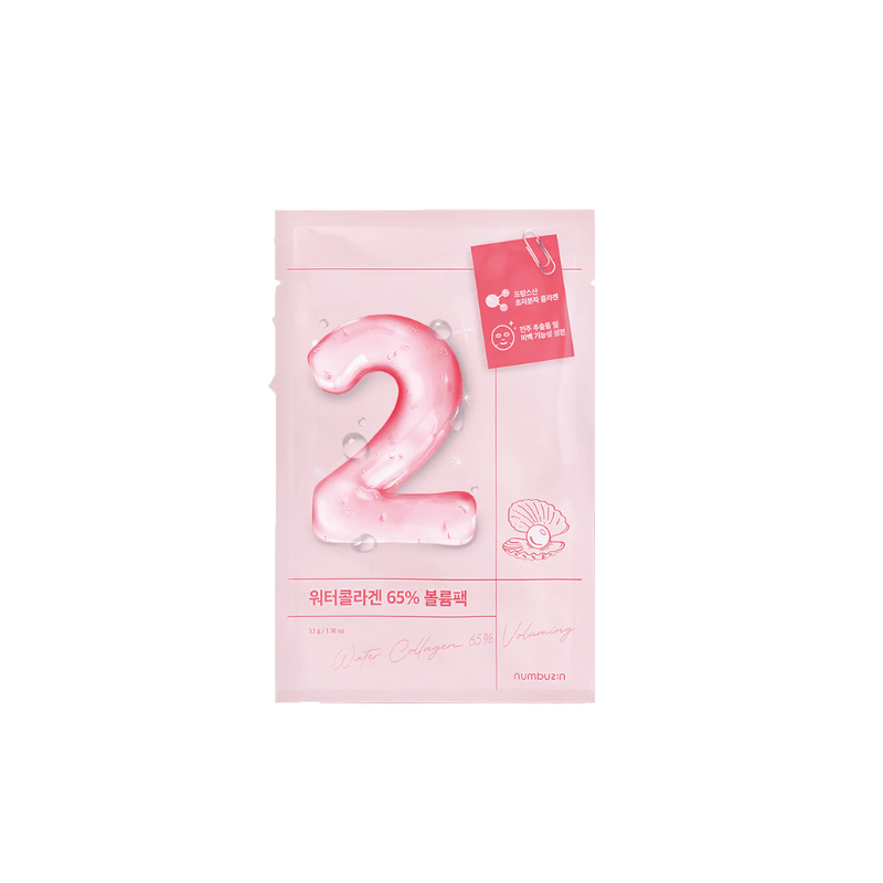 No. 2 Water Collagen 65% Voluming Sheet Mask Numbuzin France