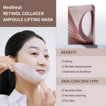 Retinol Collagen Ampoule Lifting Mask Mediheal France kbeauty