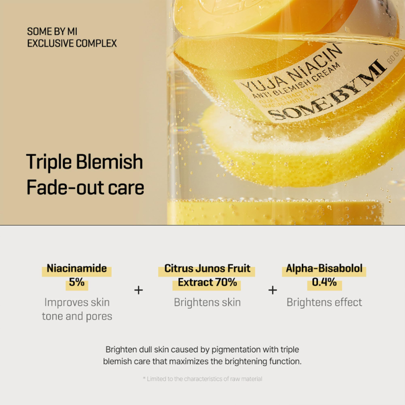 Yuja Niacin Anti Blemish Cream Some By Mi France