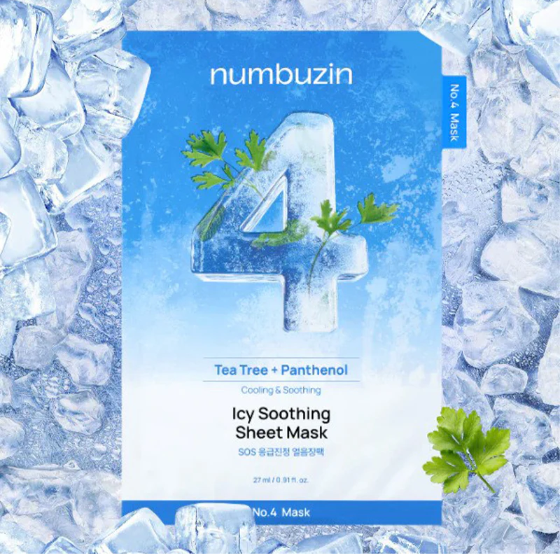 No.4 Icy Soothing Sheet Mask Numbuzin France