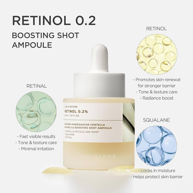 Retinol 0.2 Boosting Shot Ampoule Skin 1004 France