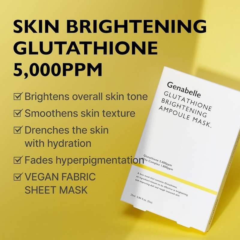 Glutathion Brightening Ampoule Mask Genabelle France