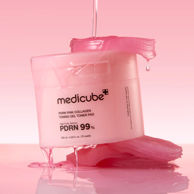 PDRN Pink Collagen Toning Gel Toner Pad Medicube France