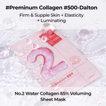 No. 2 Water Collagen 65% Voluming Sheet Mask Numbuzin France