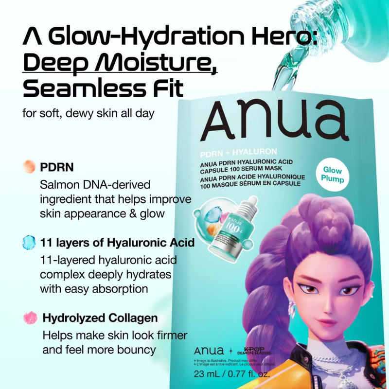 PDRN Hyaluronic Acid Capsule 100 Serum Mask - Kpop Demon Hunters Edition