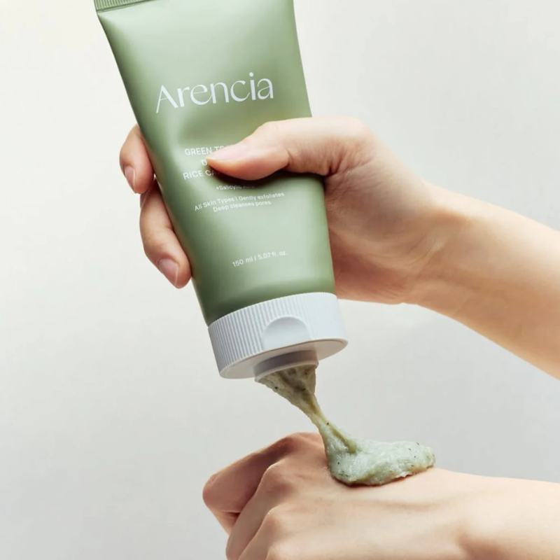 Green Tea + LHA Deep Pore Rice Cake Cleanser Arencia France