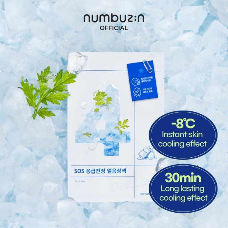 No.4 Icy Soothing Sheet Mask Numbuzin France