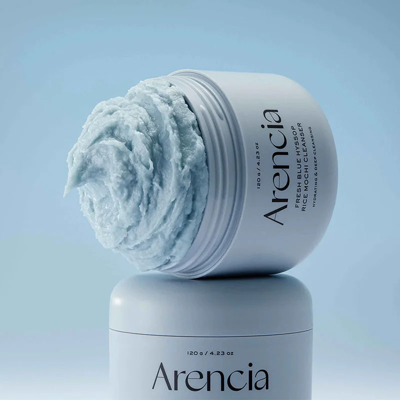 Fresh Blue Hyssop Rice Mochi Cleanser Arencia France kbeauty