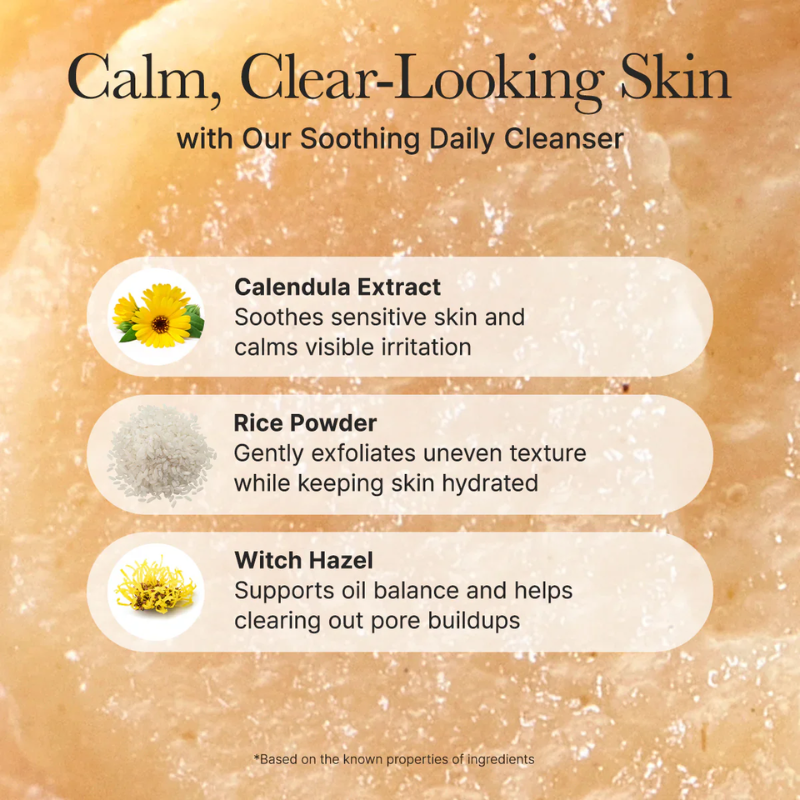 Calendula Rice Mochi Cleanser Arencia France kbeauty