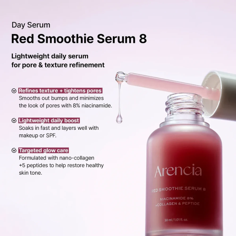 Fresh Red Smoothie Serum 8 Arencia France kbeauty