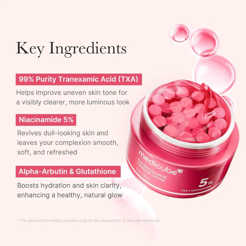 TXA Niacinamide Capsule Cream Medicube France