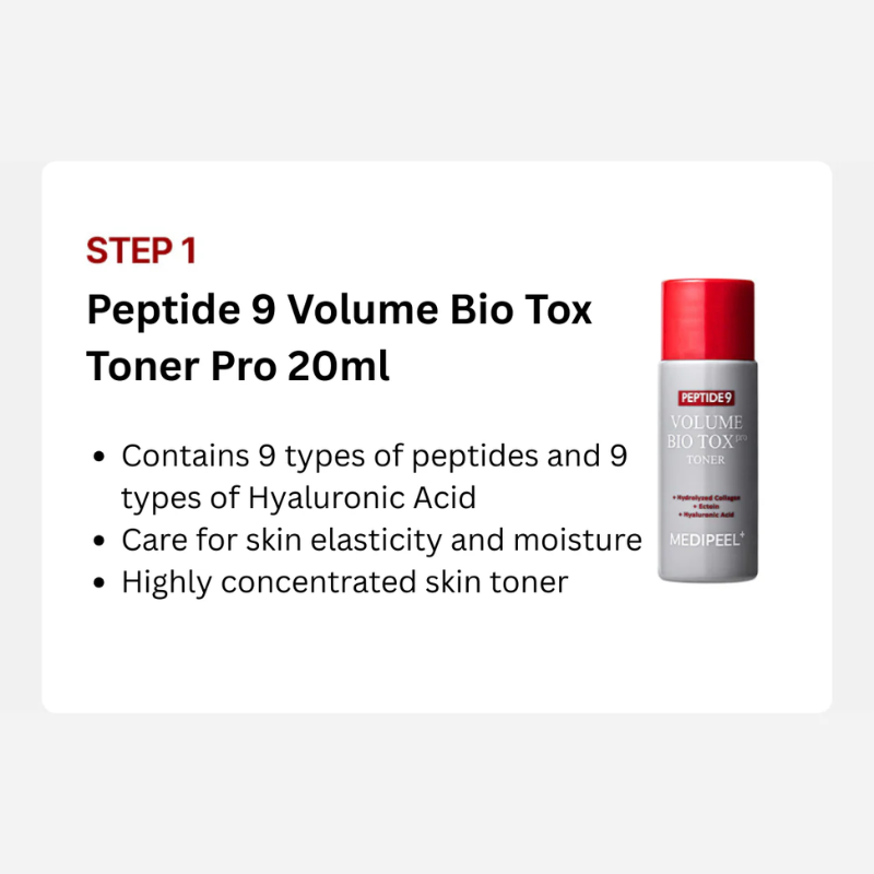 Peptide 9 Volume Bio Tox Trial Kit Medipeel France