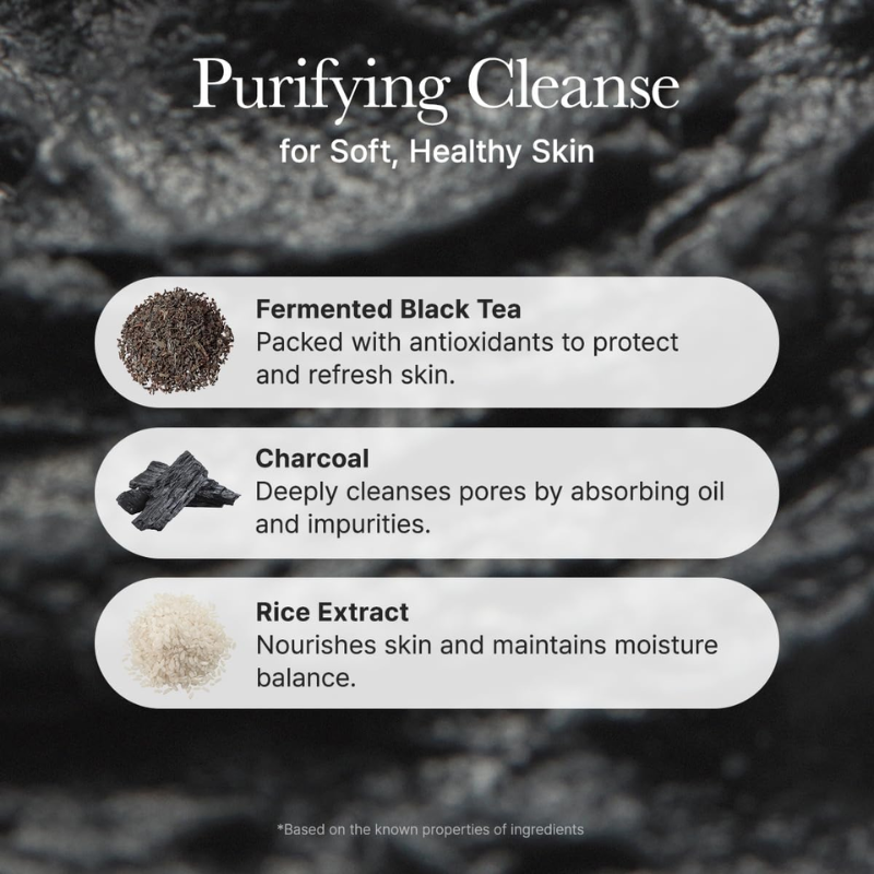 Black Tea Rice Mochi Cleanser Arencia France kbeauty