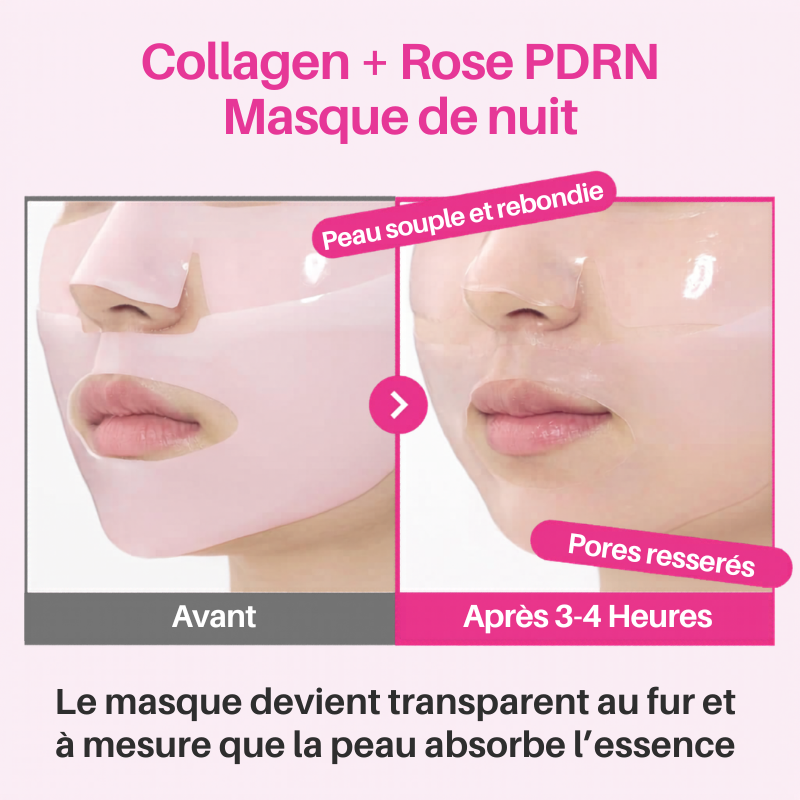 Rose PDRN Overnight Collagen Mask Numbuzin France