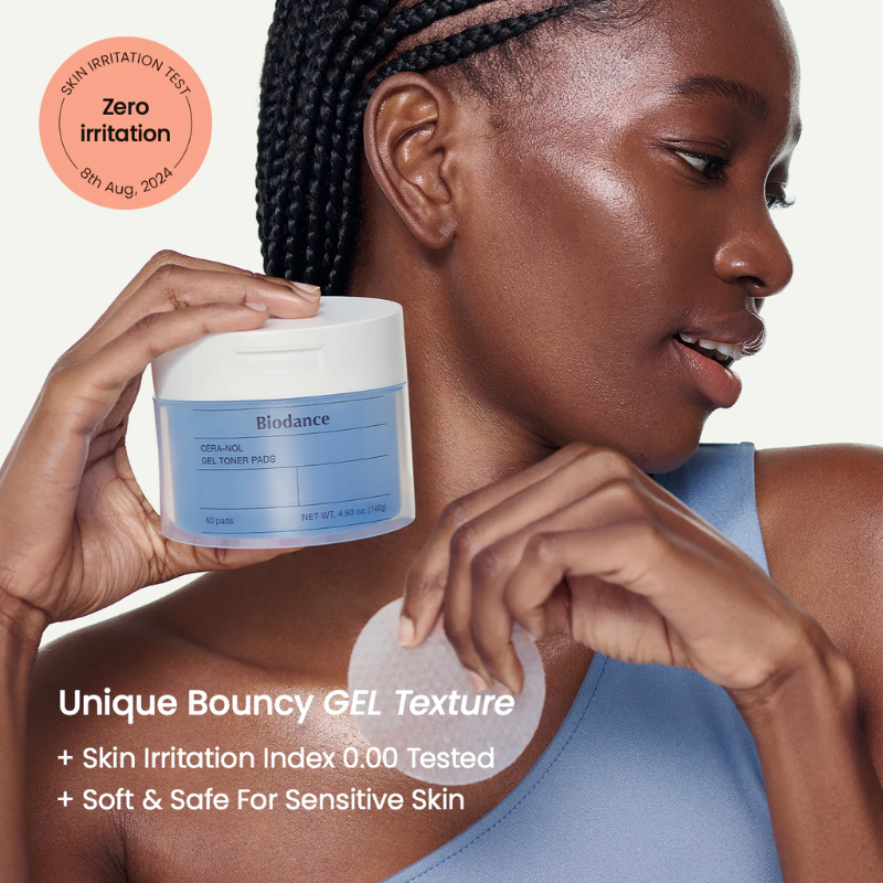 Cera-Nol Gel Toner Pads Biodance France kbeauty