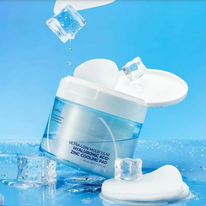 Ultra-Low Molecular Hyaluronic Acid Zinc Cooling Pad Isntree France