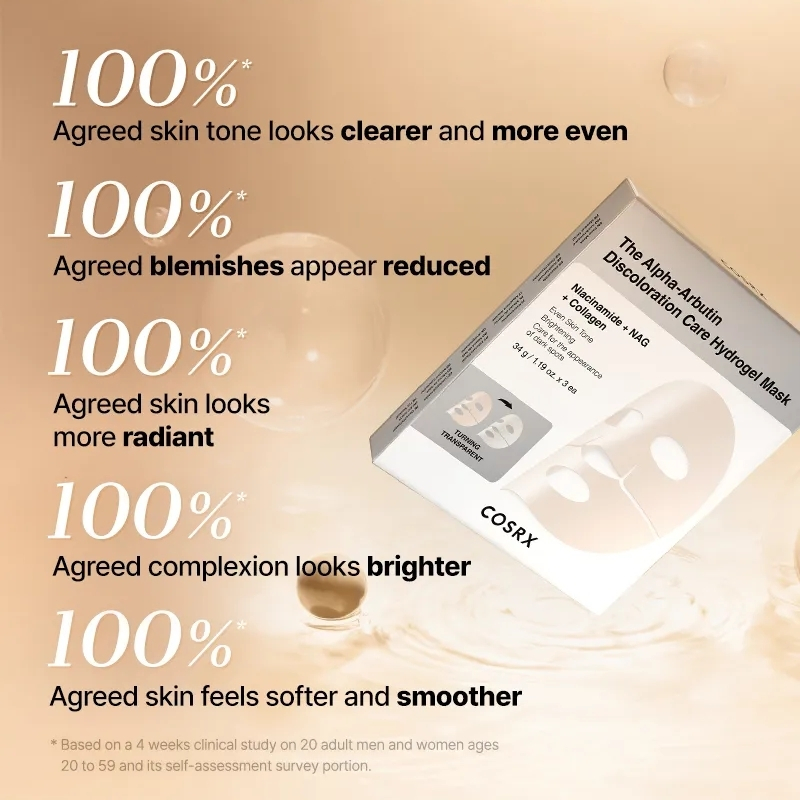 The Alpha-Arbutin Discoloration Care Hydrogel Mask Cosrx France