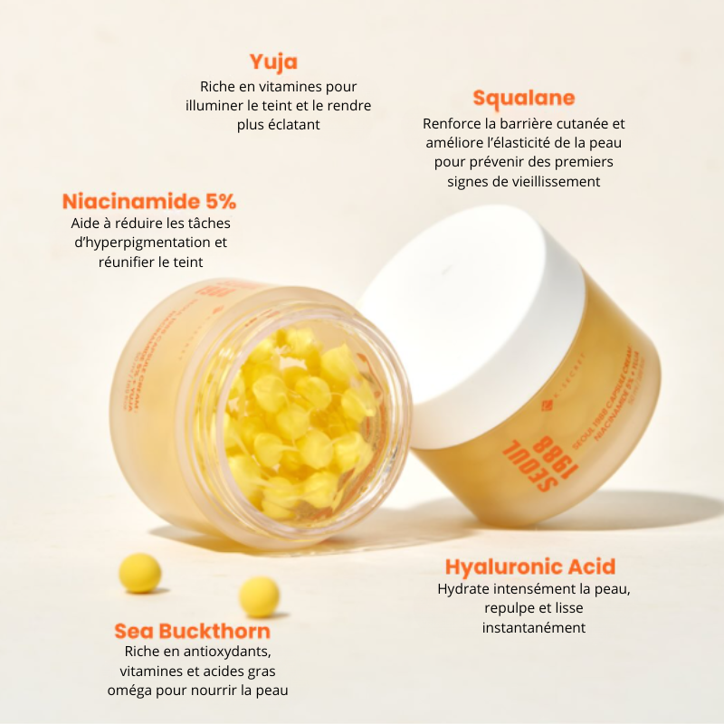 SEOUL 1988 Capsule Cream  Niacinamide 5% + Yuja KSECRET France