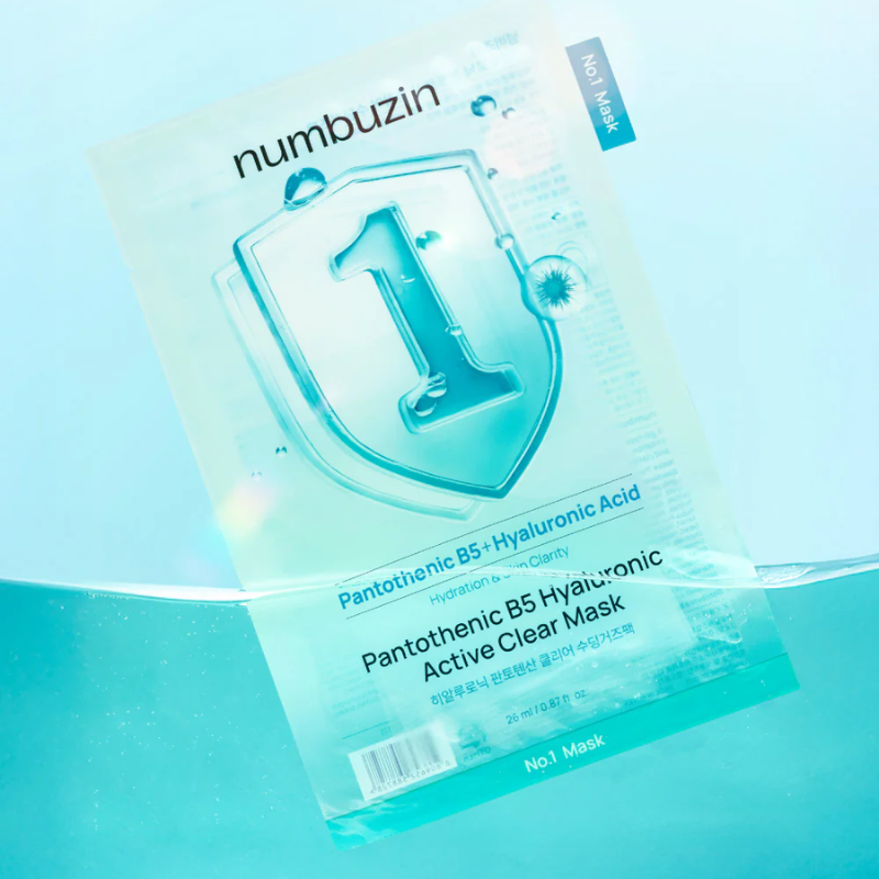 Pantothenic B5 + hyaluronic Acid Active Clear Mask Numbuzin France