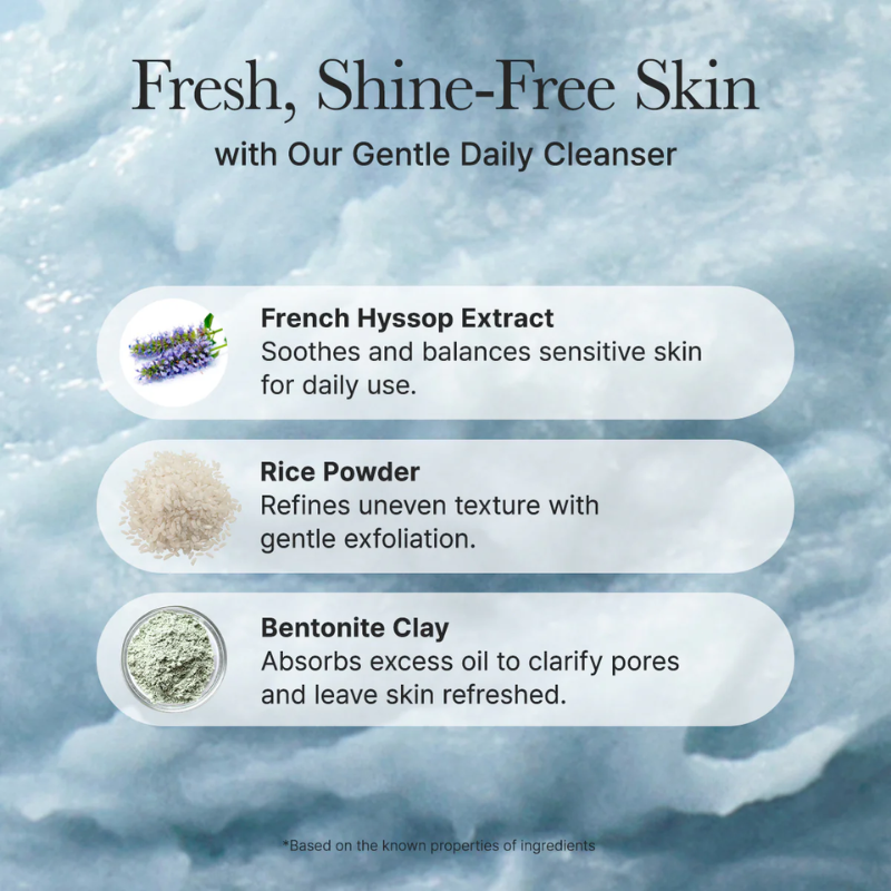 Fresh Blue Hyssop Rice Mochi Cleanser Arencia France kbeauty