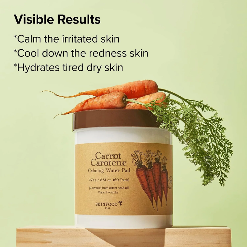 Carrot Carotene Calming Water Pad Skinfood France kbeauty