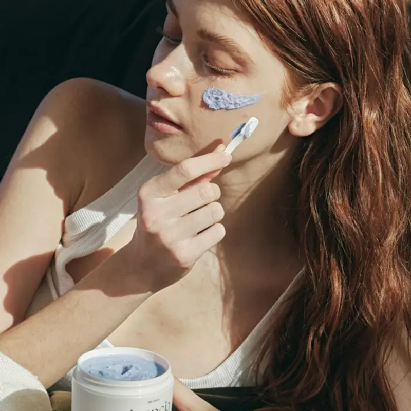 Fresh Blue Hyssop Rice Mochi Cleanser Arencia France kbeauty