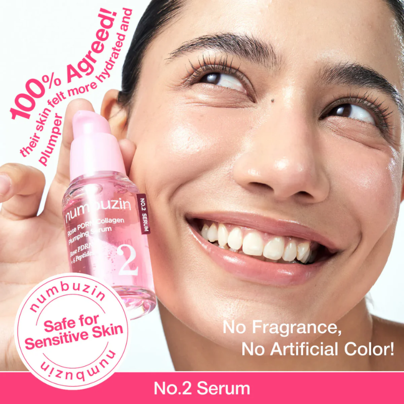 No.2 Rose PDRN Collagen Plumping Serum Numbuzin France